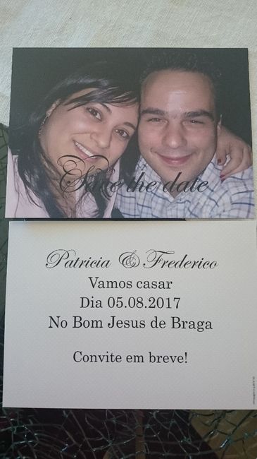 Os nossos Save the date