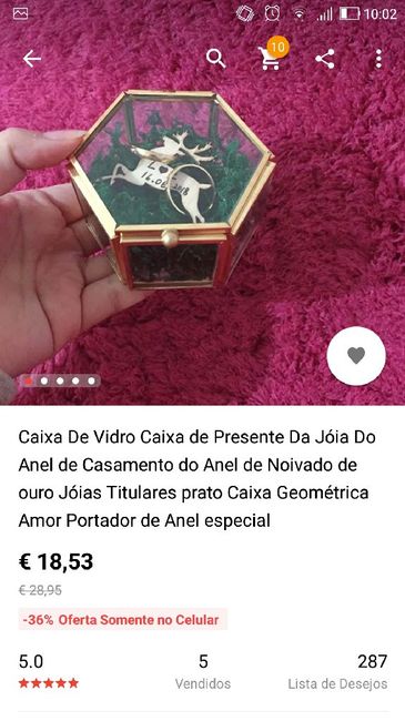 Caixa geométrica / Porta alianças - 3