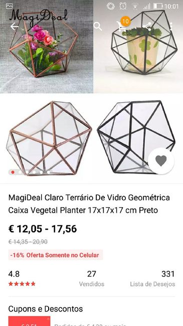 Caixa geométrica / Porta alianças - 6