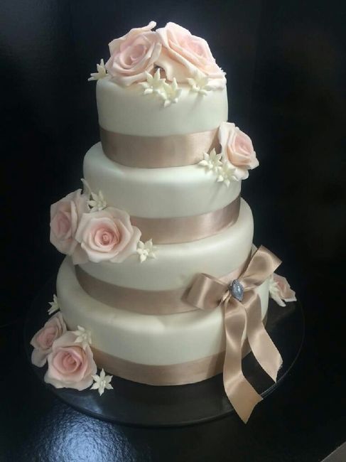 Bolo dos noivos quadrado - 3