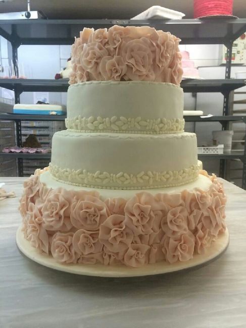 Bolo dos noivos quadrado - 4