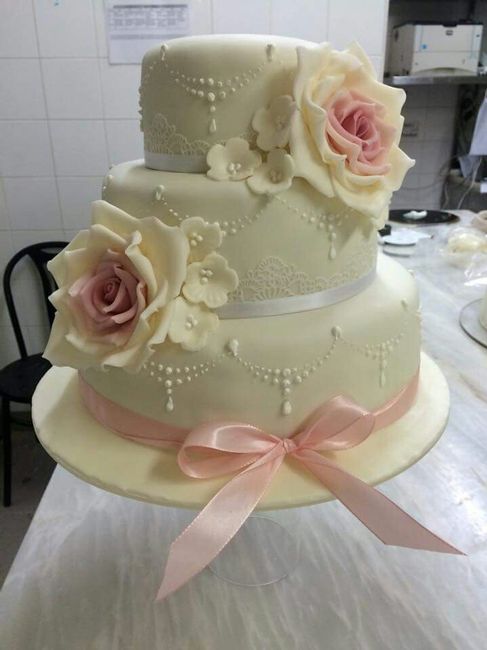 Bolo dos noivos quadrado - 5