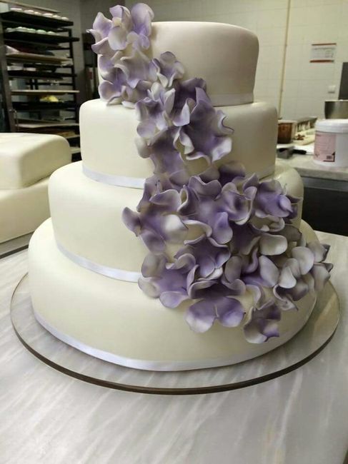 Bolo dos noivos quadrado - 6