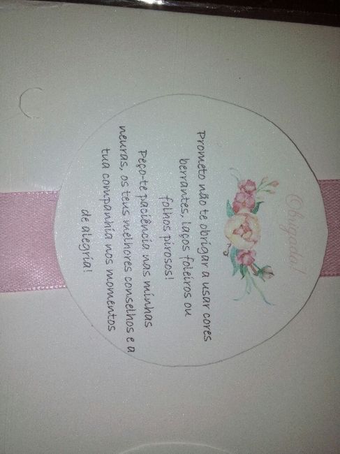 Convites damas de honor diy #1 - 3