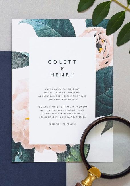 Inspirações florais: convites - 7