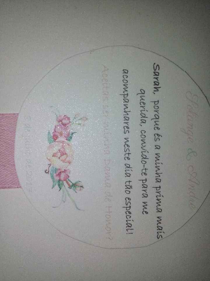 Convites damas de honor diy #1 - 1
