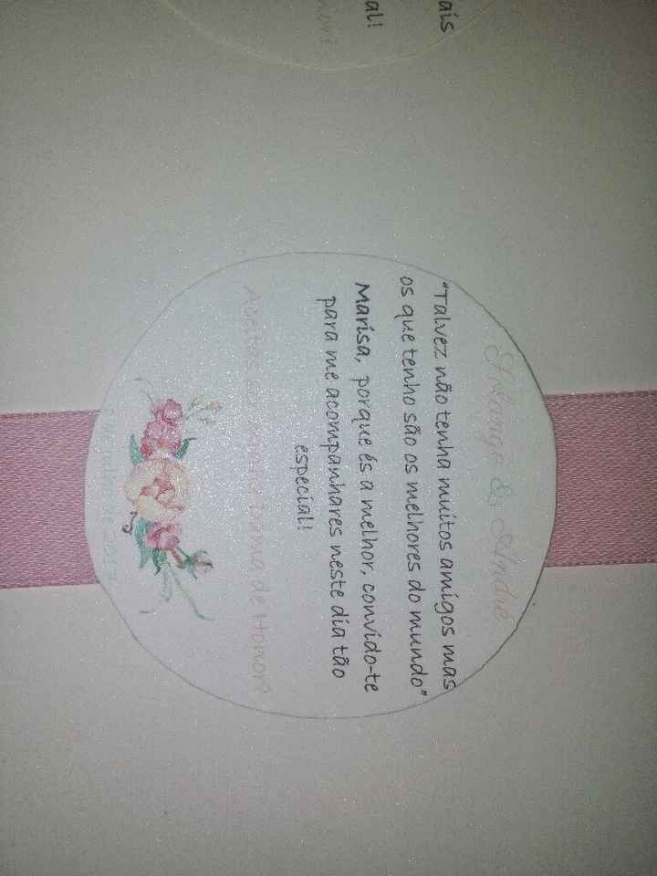 Convites damas de honor diy #1 - 2