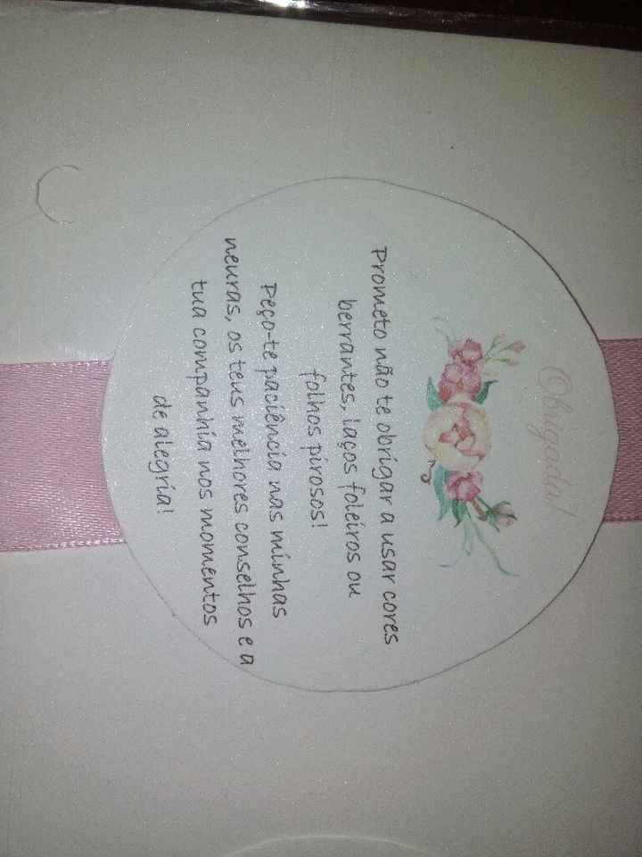 Convites damas de honor diy #1 - 3