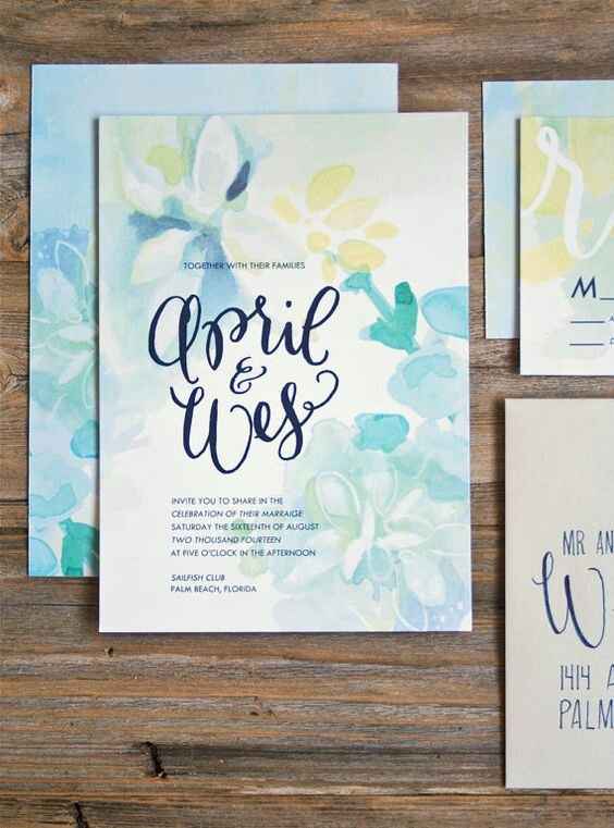 Inspirações florais: convites - 3