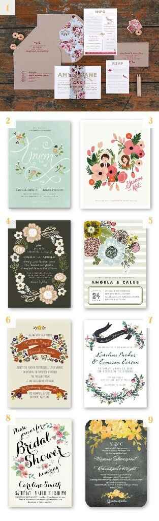Inspirações florais: convites - 6