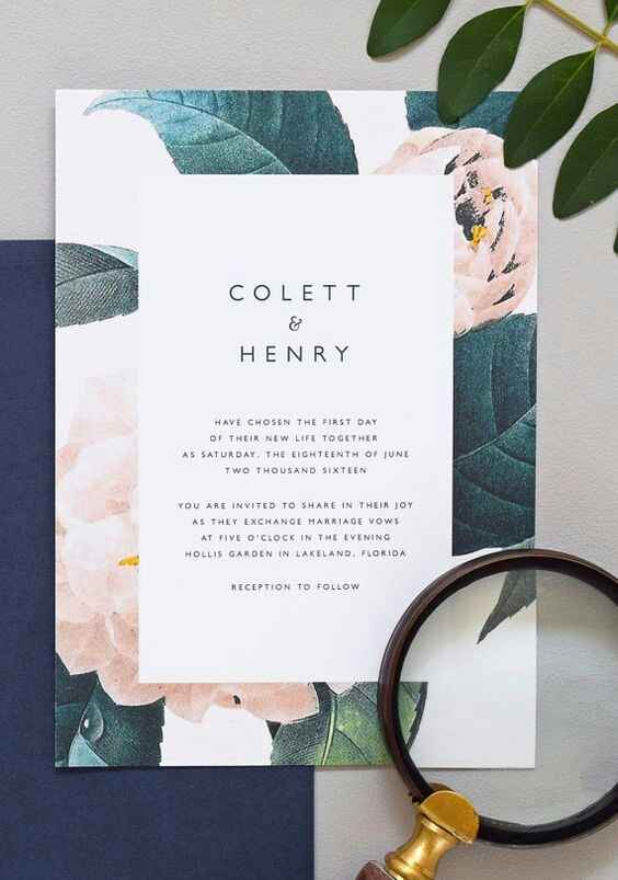 Inspirações florais: convites - 7