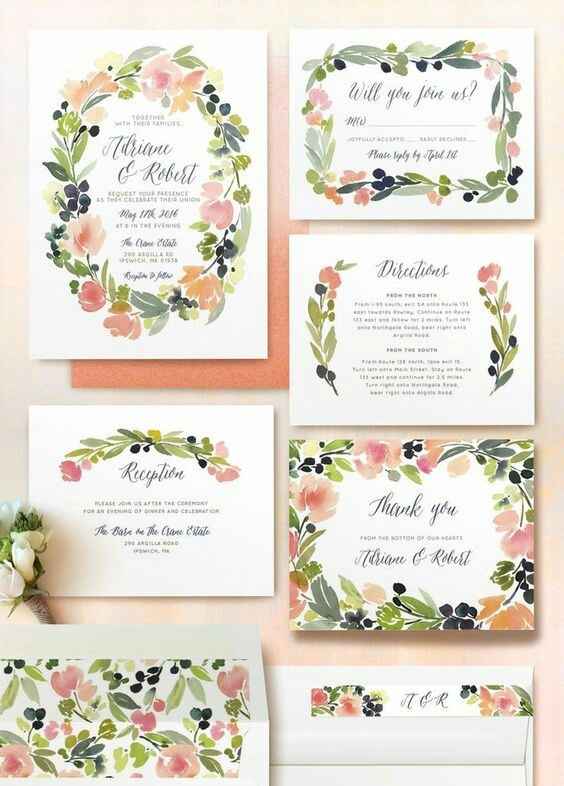 Inspirações florais: convites - 12