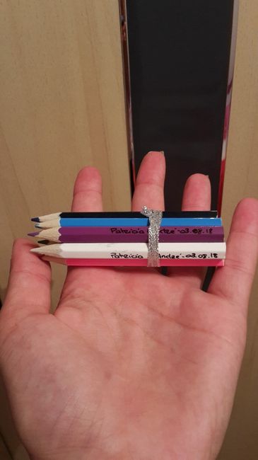 mini lápis de cor