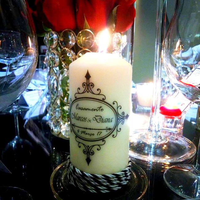 Velas Personalizadas - Decoração Mesa
