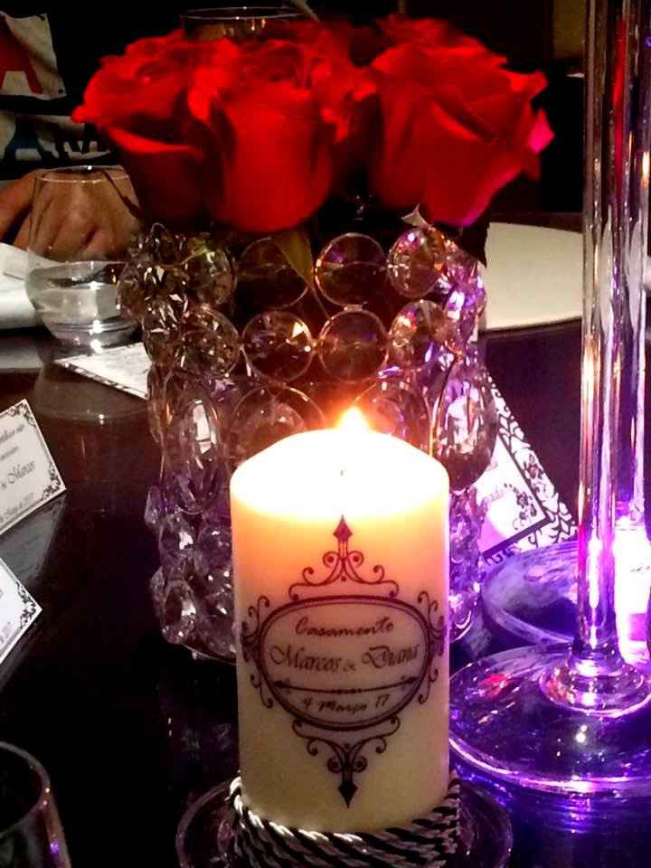 Velas Personalizadas - Decoração Mesa