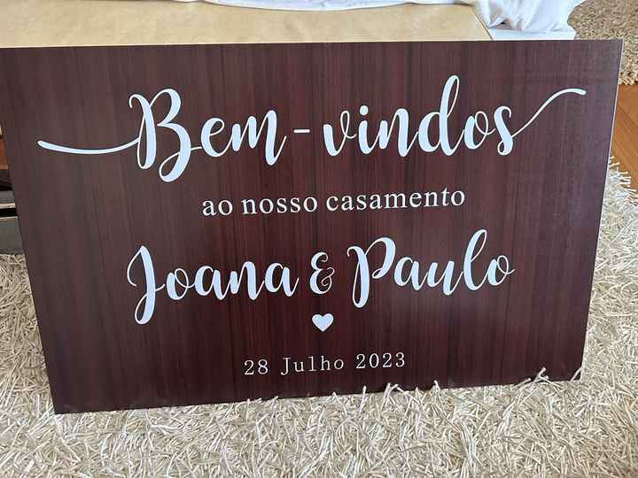 Placa de boas vindas - 1