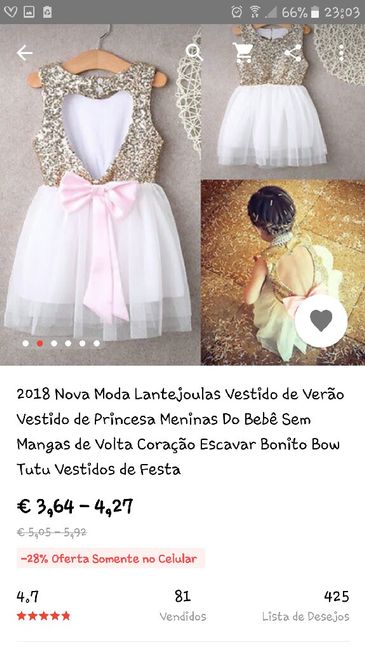 Vestidos menina flores/alianças - 1