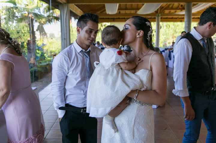 Com a nossa filha