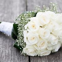 Bouquet rosas brancas