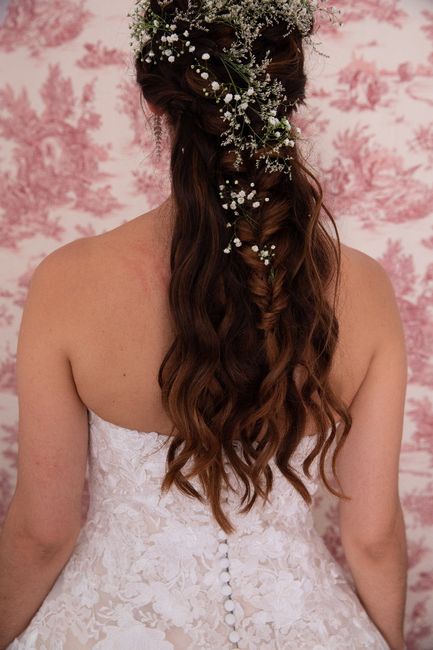 Bride's hair style 