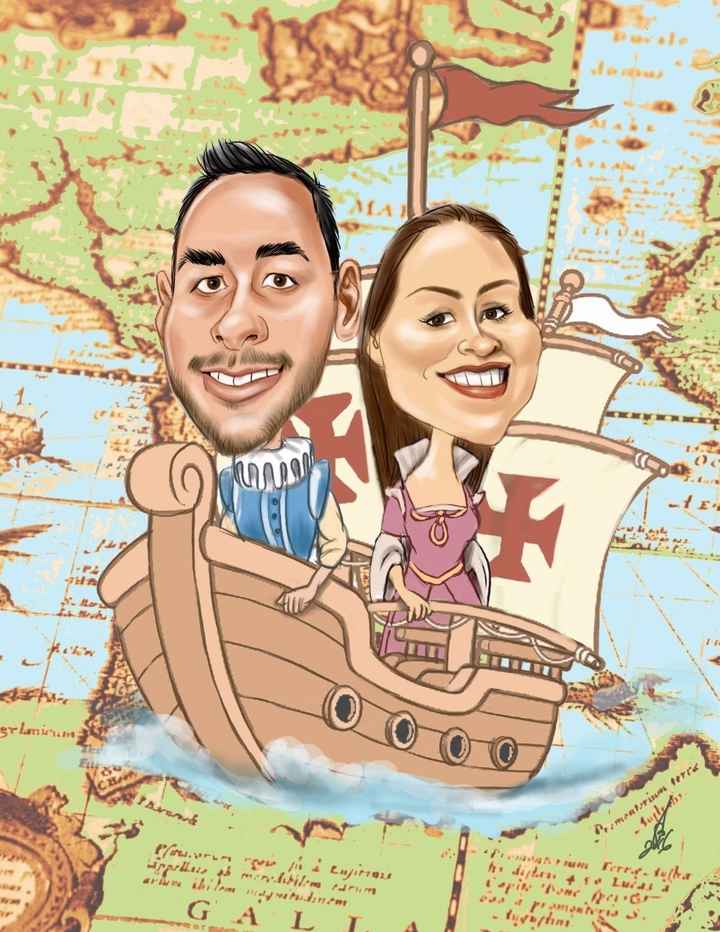 Cartoon De casamento