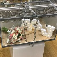 Caixa acrílica para bouquet solteiras/noiva - 1