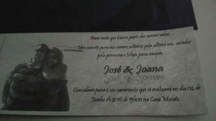 Convites feitos por nós - 2