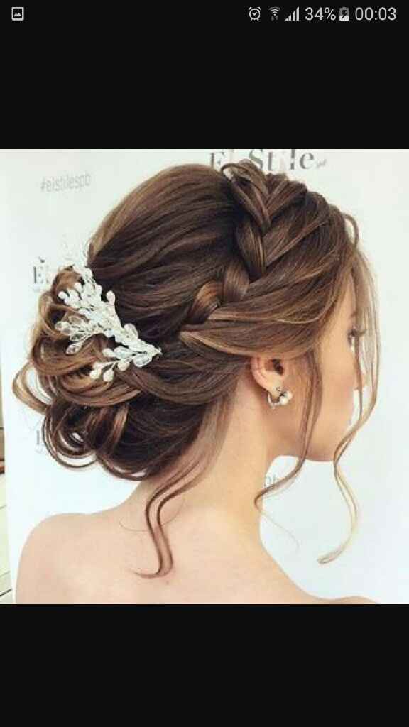  Penteado semi solto com tranças ajuda. - 1