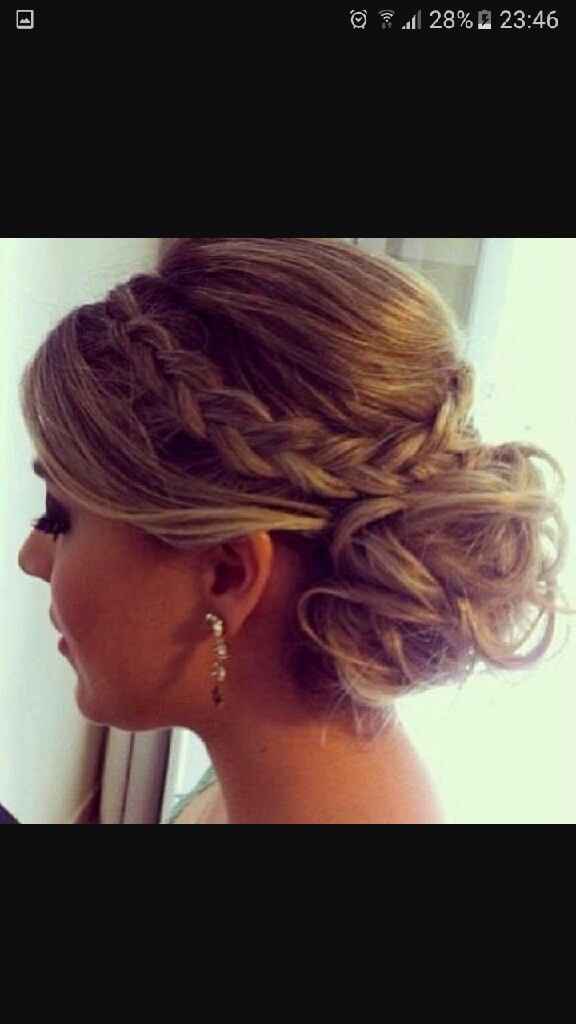  Penteado semi solto com tranças ajuda. - 3