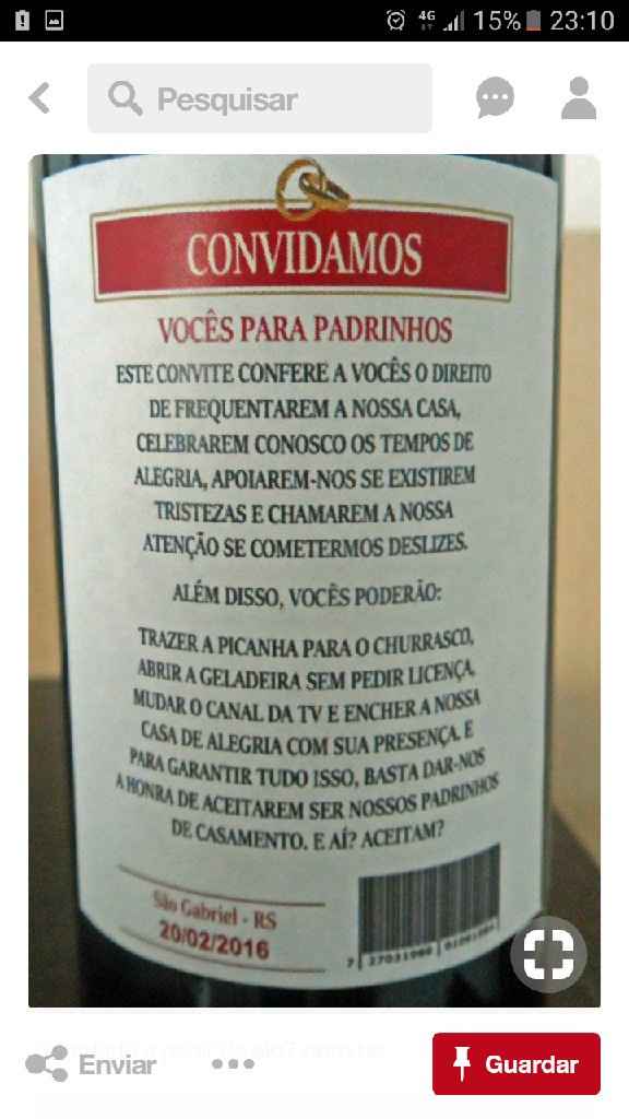  Convites de padrinhos - 1