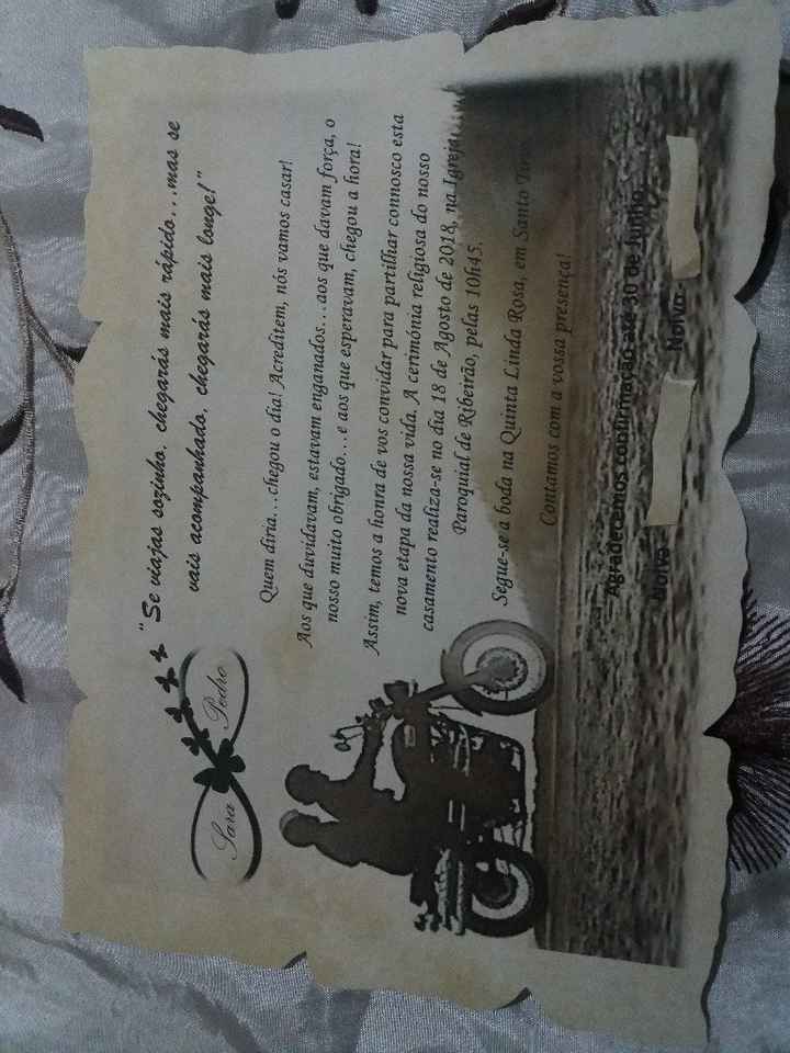 Convite pergaminho - 1