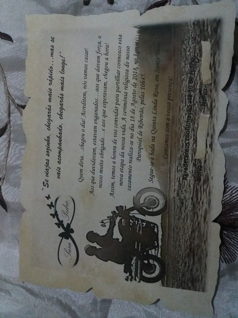 Os nossos convites - Sara & Pedro 1