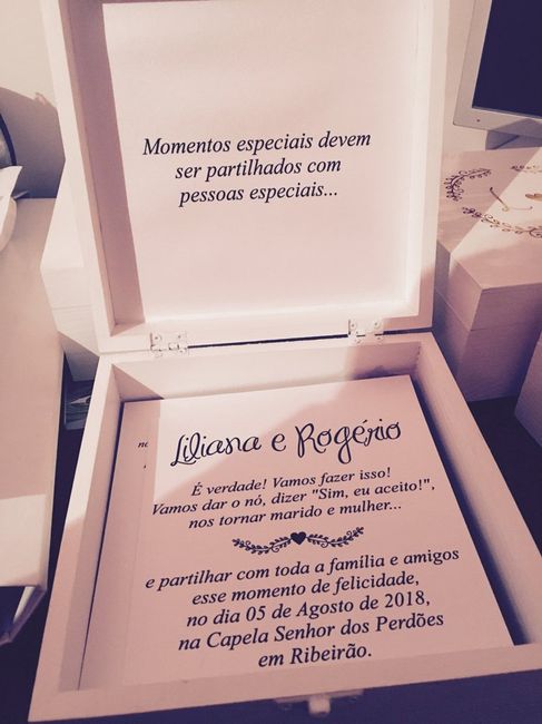 Convites dos padrinhos entregues * - 2