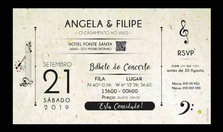 Convites de casamento - 1