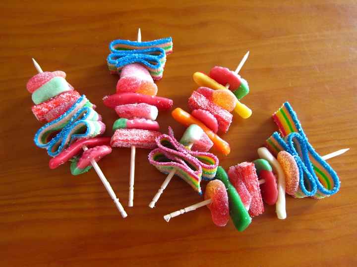espetadas de gomas