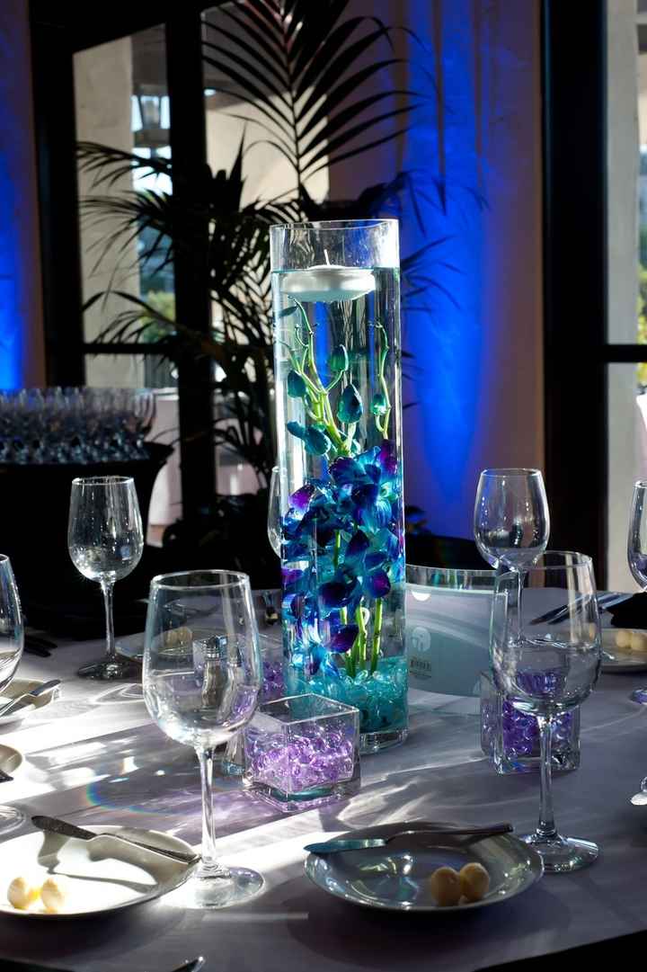 decoracao azul led