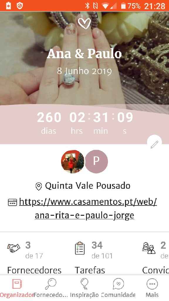 Noivos que se casam em 8 de Junho de 2019 em Coimbra (concelho) - 1