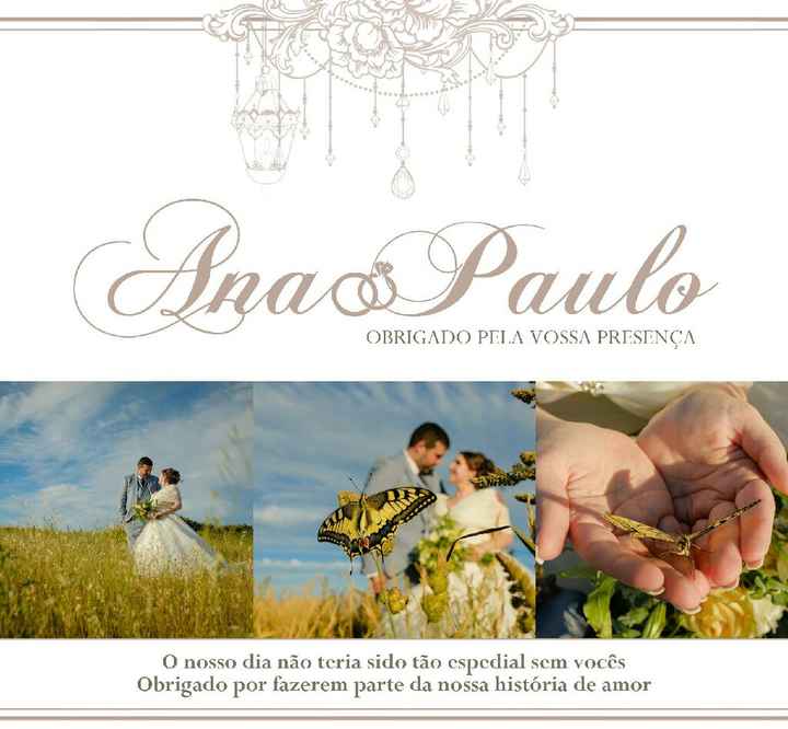 Cartão de agradecimento aos convidados - 1