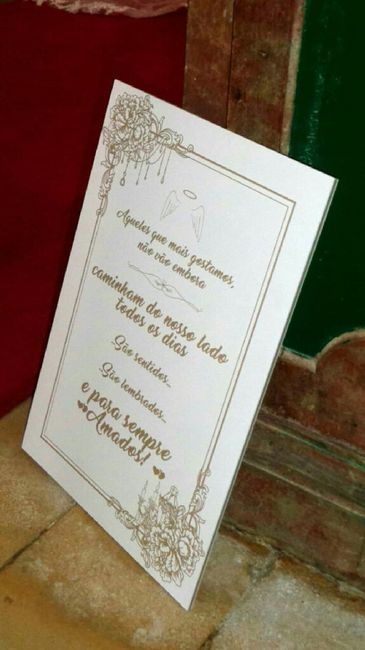Mesa de homenagem - 2