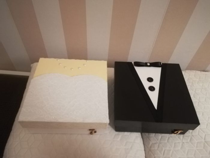 Caixas noivo e noiva para convites dos Pais - 8