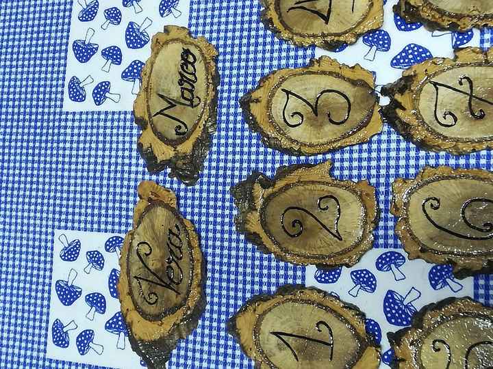 Os marcadores/identificadores das mesas - 3