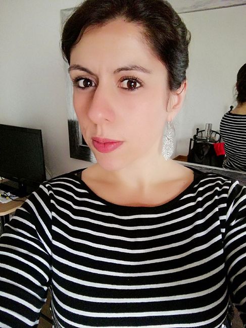 Quando a cabeleireira nos ajuda a ter já uma noção do cabelo para o Dia C... - 1