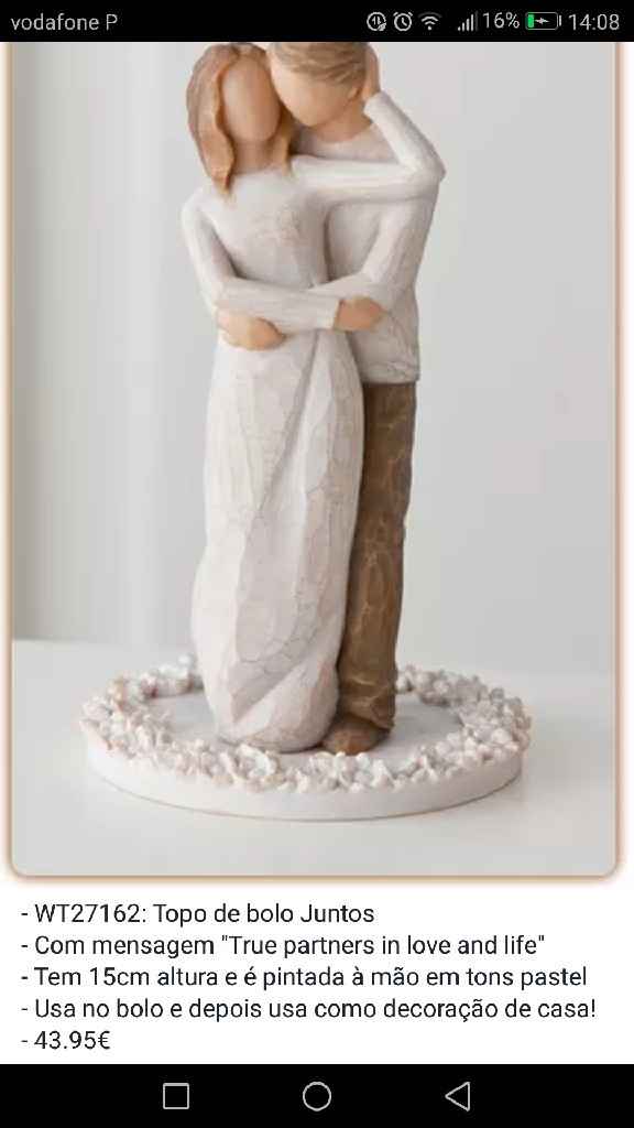 Topo de bolo willow tree - 1