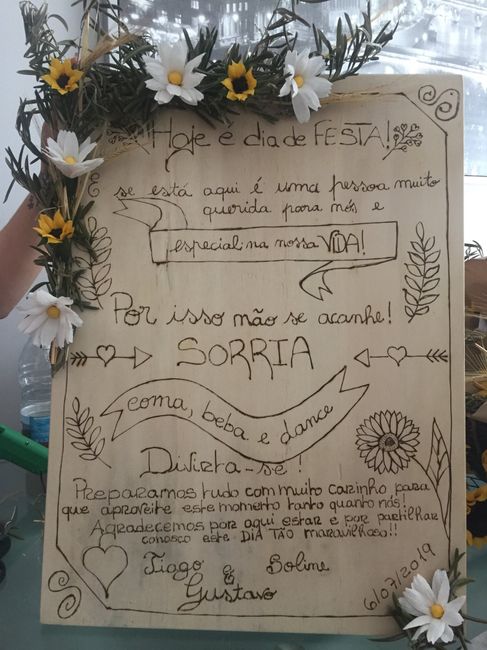 Quadro para recepção 2