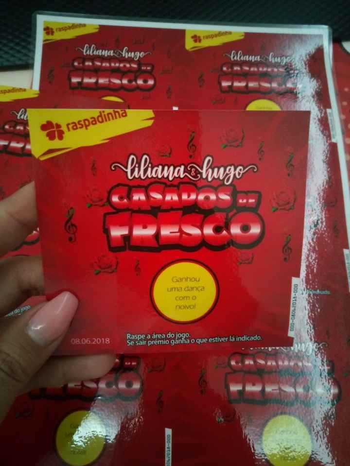 Casados de Fresco!!! Raspadinhas do nosso casamento 