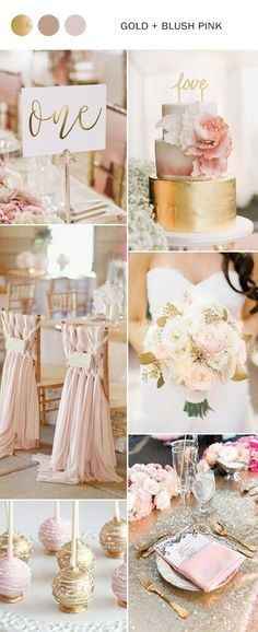 Gold & Blush Pink