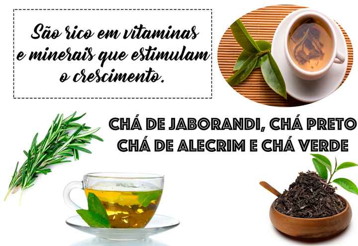6. CHÁS PARA O CABELO CRESCER 