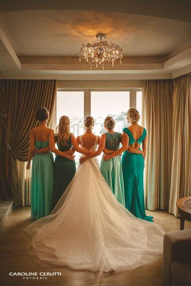 Inspirações de Fotos Noiva e Damas de Honor 👰📷👭 - 7