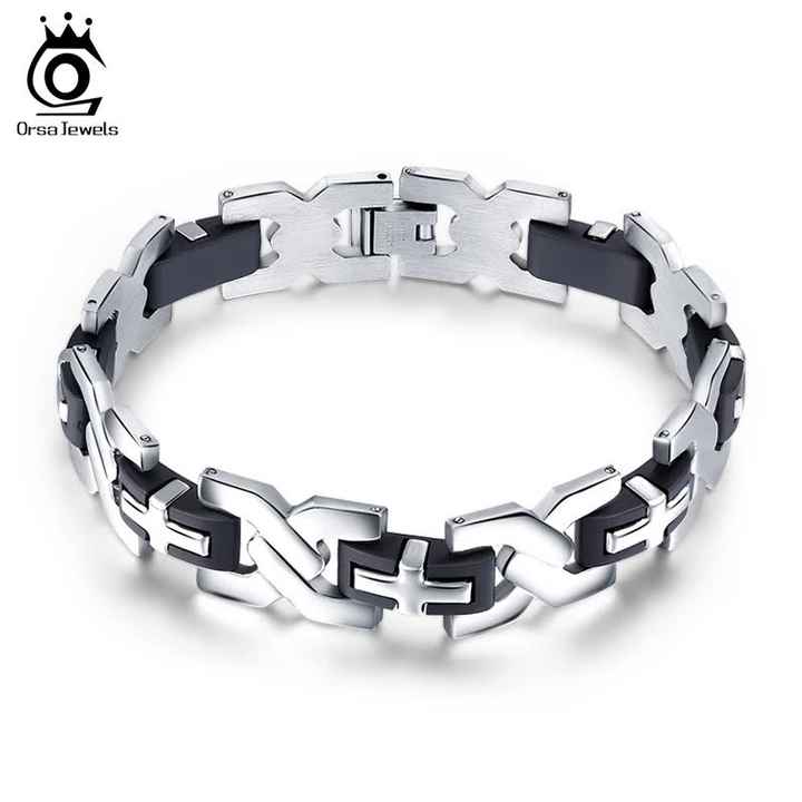 Pulseira de aço para noivo...