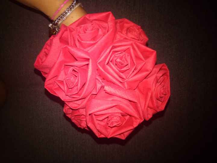 Bouquet Solteiras, rosas origami - Experiências noturnas - - 3